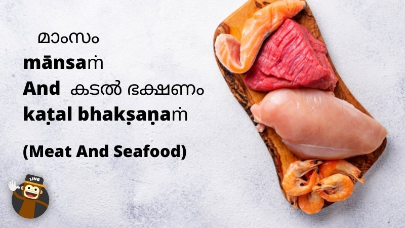 Food ingredients in Malayalam - meat malayalam