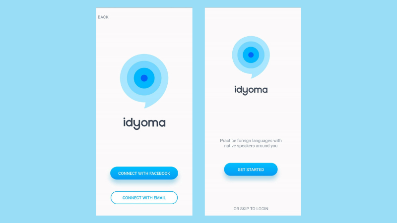 Idyoma review design and interface