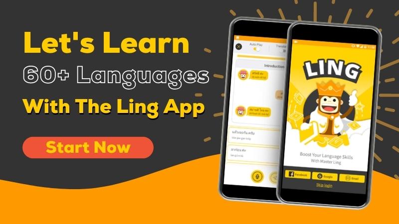 Learn Thai with the Ling App and other closest language to Thai