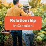 Croatian Couple taking a walk through the vineyards during a date
