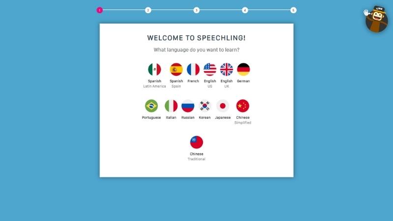 Speechling language courses