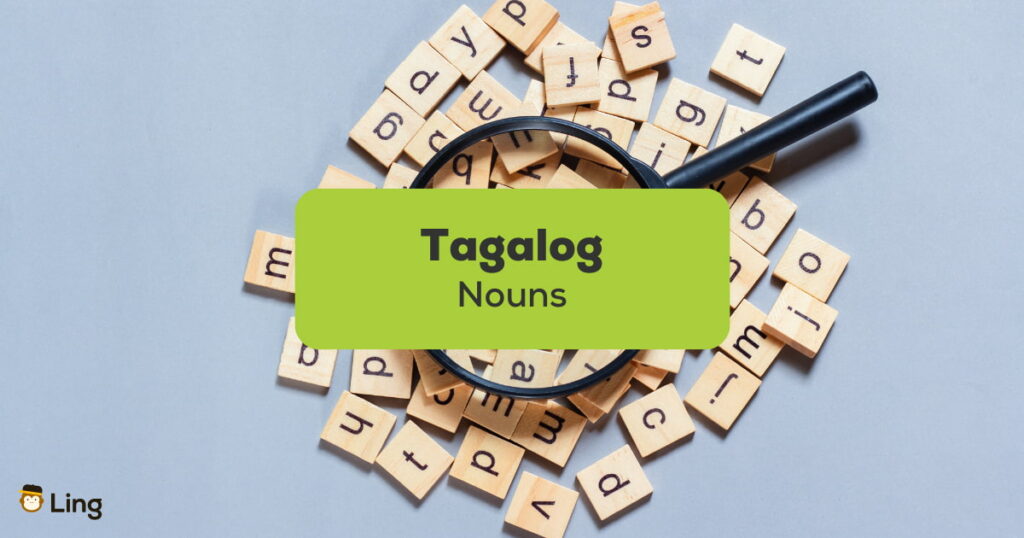 Tagalog Nouns - A photo of letters from Scramble game