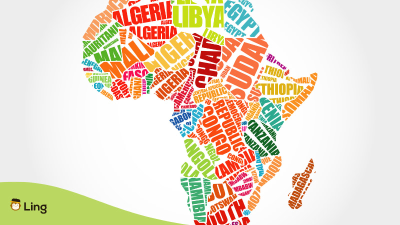 Country Names In Lithuanian African Countries
