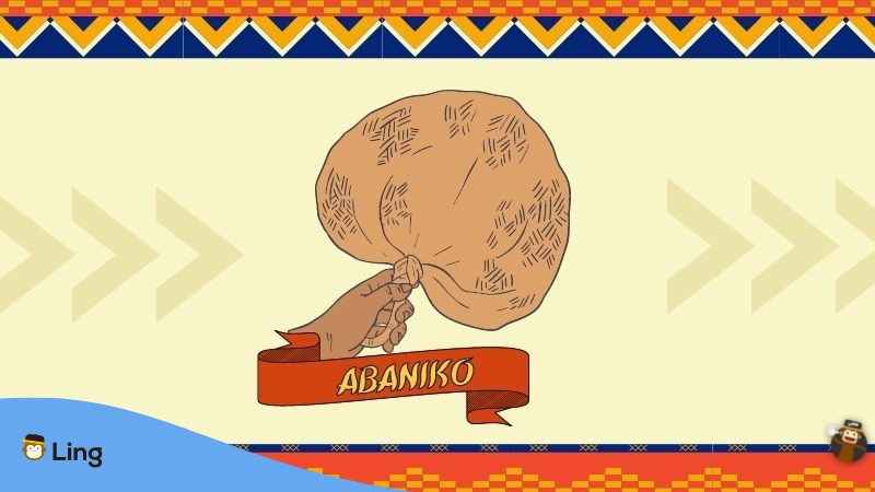 household items vocabulary in Tagalog - A photo of abaniko