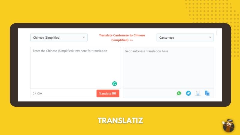 Translatiz- Mandarin to Cantonese Translator 
