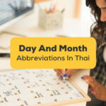 Day and Month Abbreviations In Thai