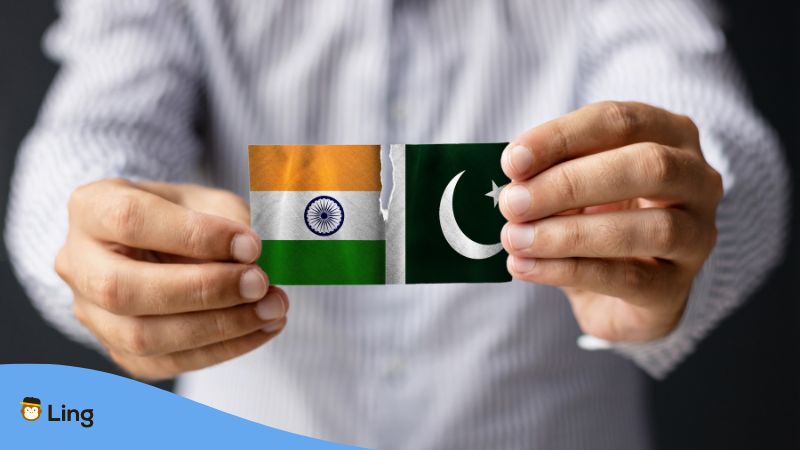 Urdu vs Hindi, Pakistan vs Indien