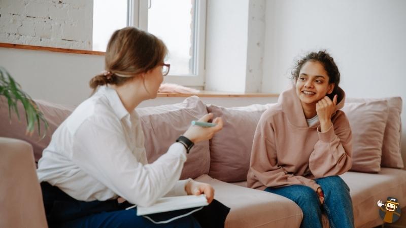 women talking