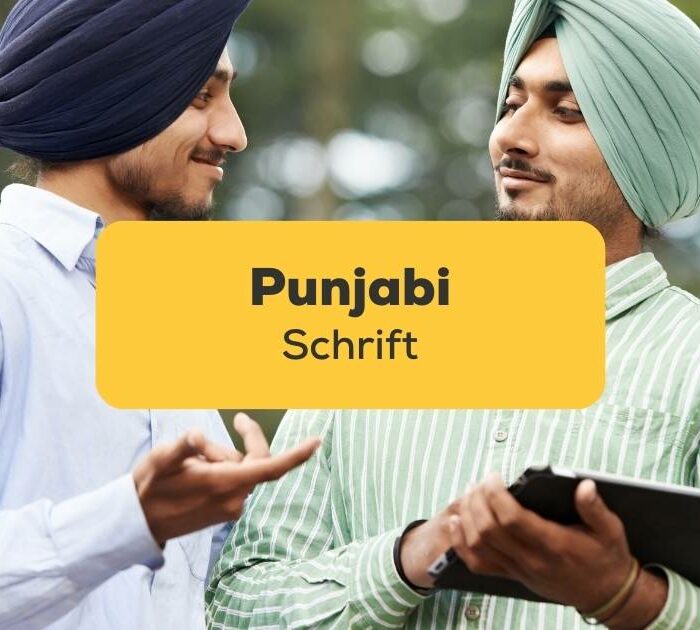 Lerne mit Ling-App die Punjabi Schrift zu lesen und schreiben wie ein Muttersprachler