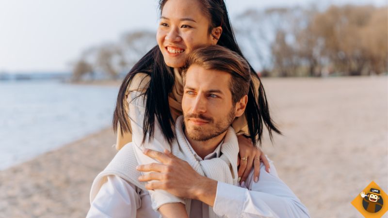 couples at the beach