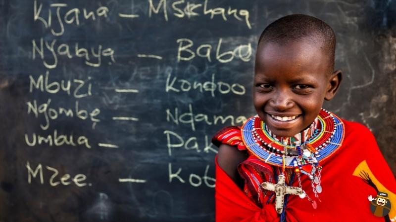 swahili prepositions; boy smiling