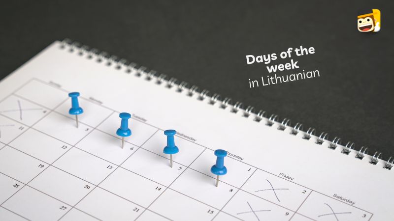 How to write the days of the week in lithuanian