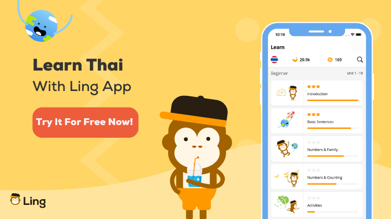 Learn Thai with the Ling app