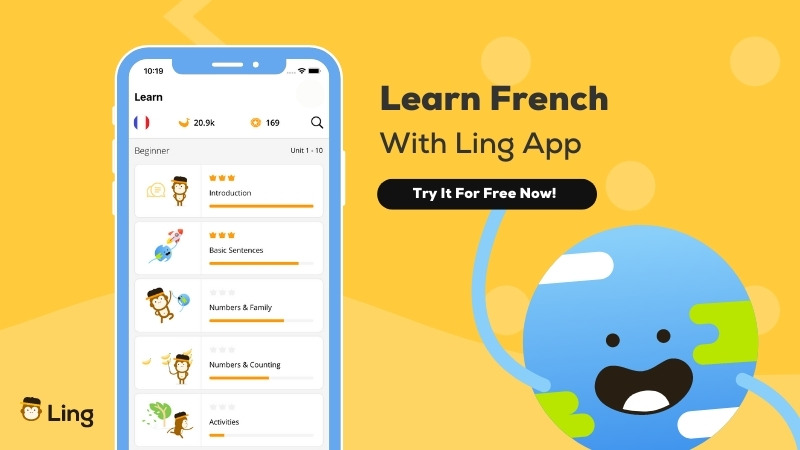 Learn French with Ling App CTA