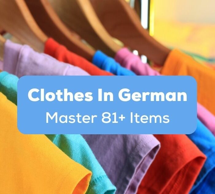 Names for clothes in German