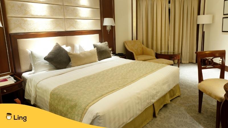 Malaysian-Brands-Ling-App-bed-in-hotel
