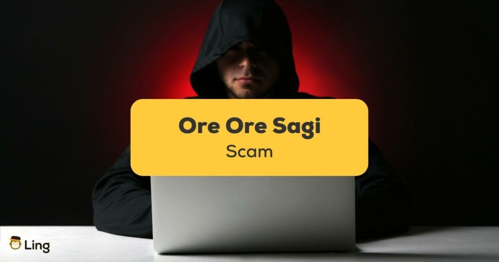 Ore-Ore-Sagi-Scam-Ling-App-Scammer-in-the-black-hood