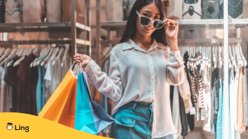 Shopping Vocabulary In Armenian-Ling-App-woman-with-shopping-bags