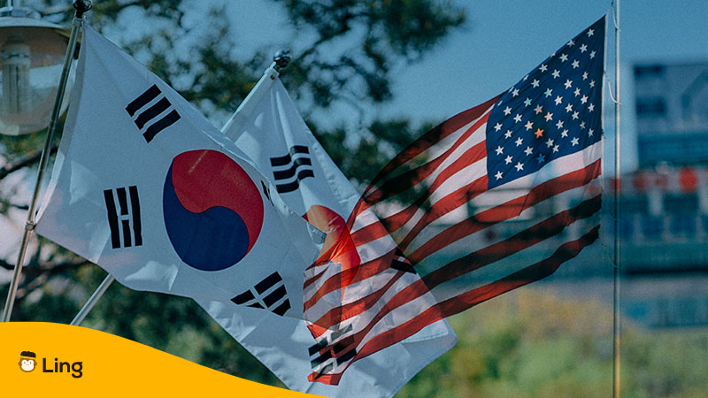 Korean-USA-flags konglish terms 