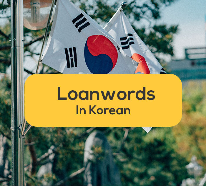 Korean flags loanwords in korean