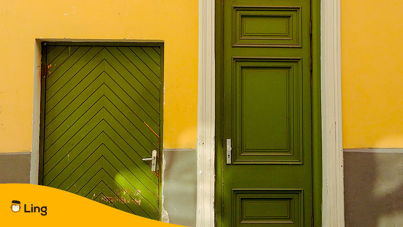 Green- doors-comparative and superlative adjectives