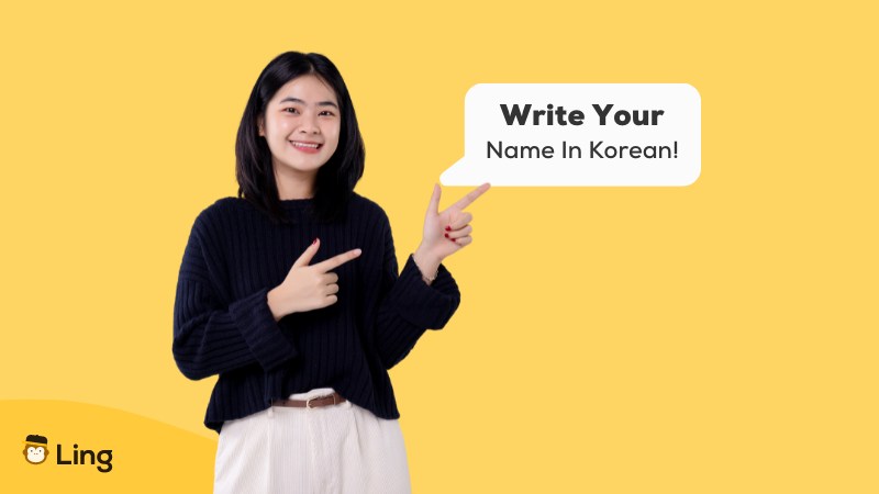 how to write my name in korean - korean names