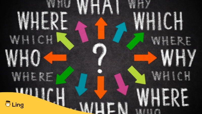 interrogative pronouns; who, where, what, how, when, and why