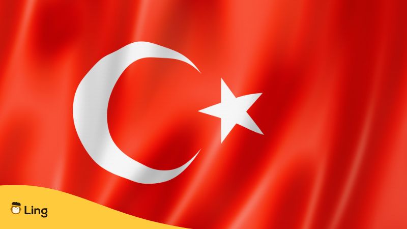 Red Turkish flag