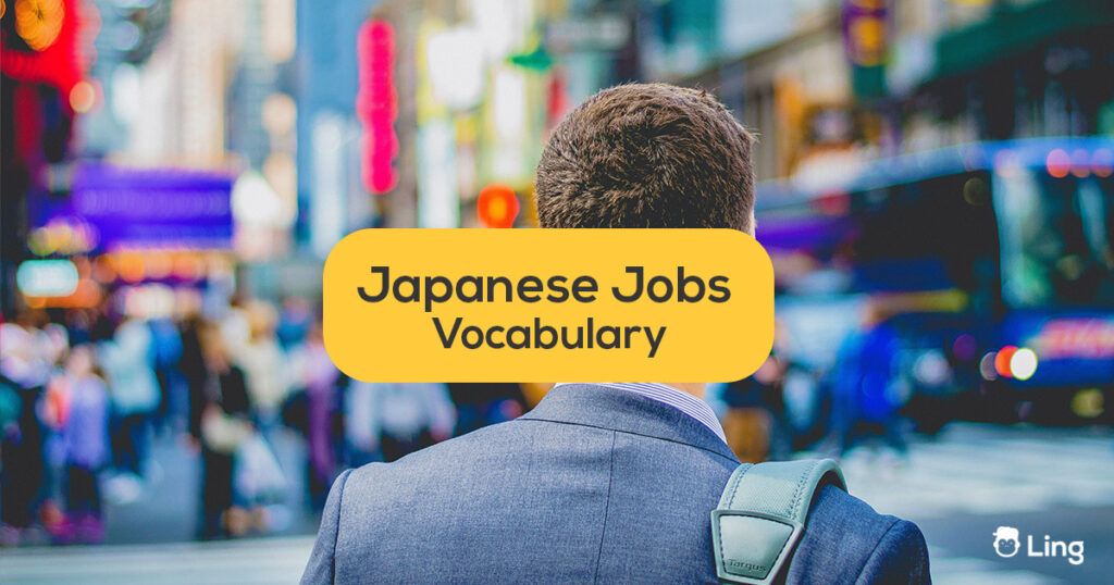 Man with a suit-japanese jobs vocabulary