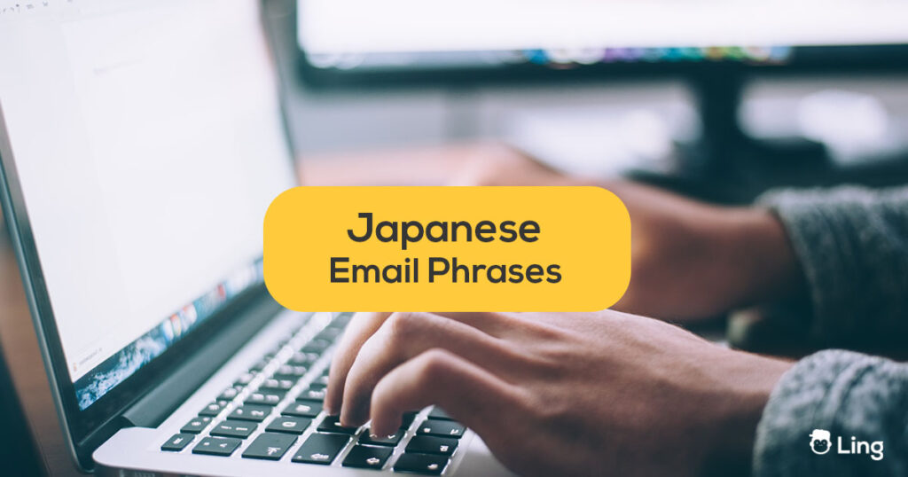 person-typing -japanese business emails