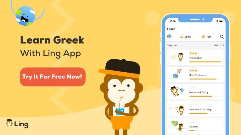 Learn Greek With Ling App - CTA