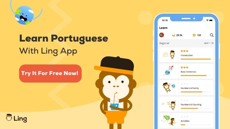 Learn Portuguese with the Ling app