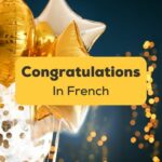 Congratulations in French