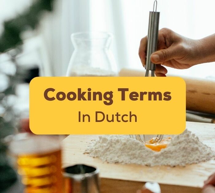 Cooking terms in Dutch