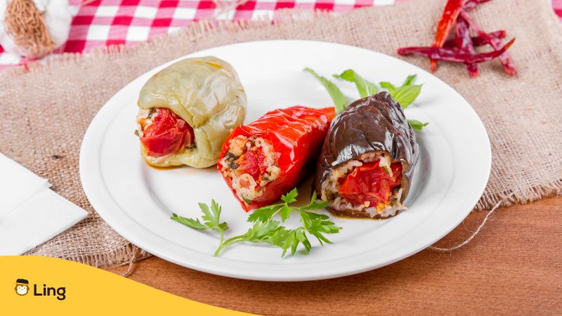Stuffed bell peppers -Turkish Foods & Beverages 