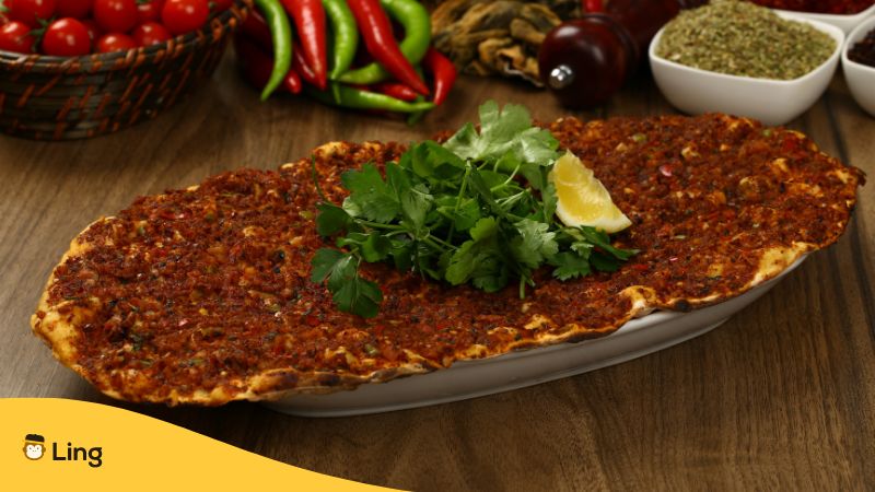 Lahmacun -Turkish Foods & Beverages 