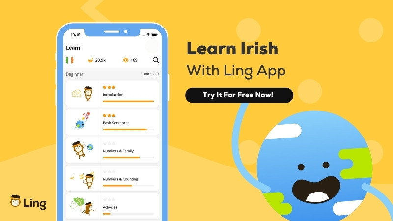 Learn Irish with Ling-CTA