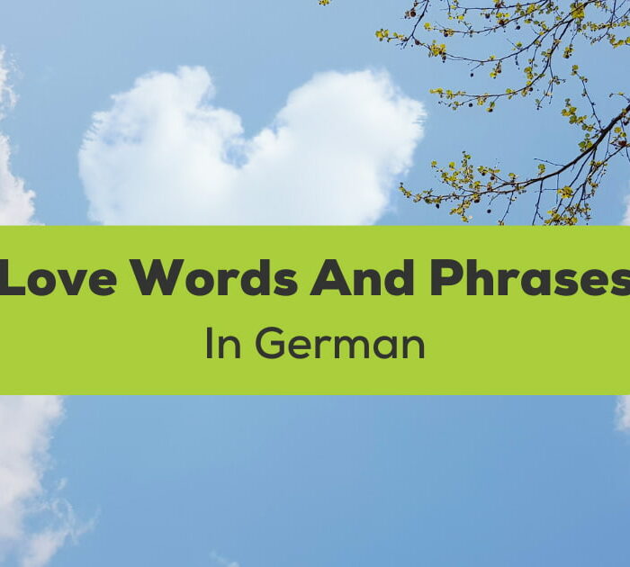 Love Words And Phrases In German