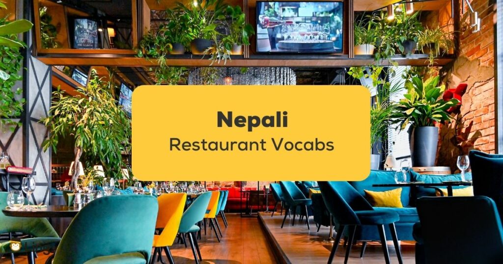 Nepali Restaurant Vocabs_ling app_learn nepali_restaurant