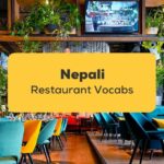 Nepali Restaurant Vocabs_ling app_learn nepali_restaurant