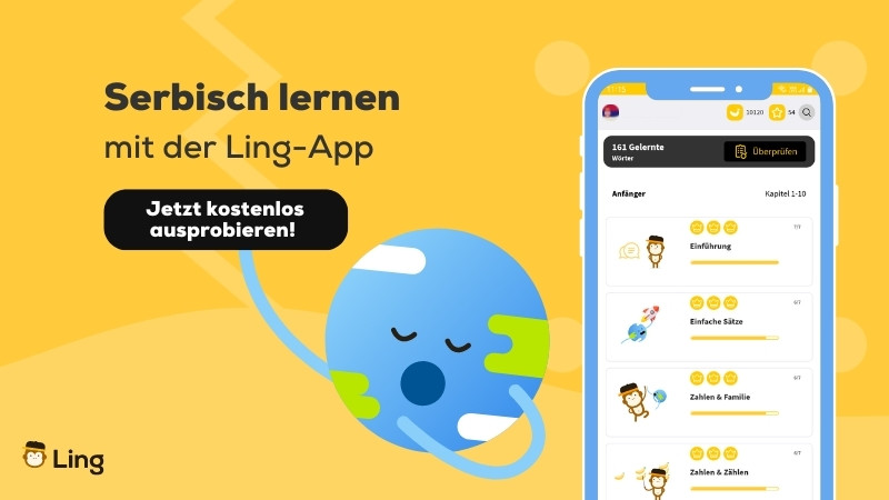 Serbisch lernen mit der Sprachlern-App Ling