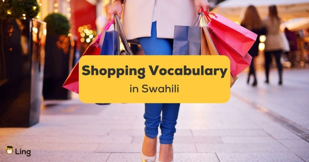 Shopping Vocabulary in Swahili-ling app