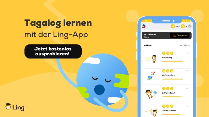Tagalog lernen mit der Sprachlern-App Ling