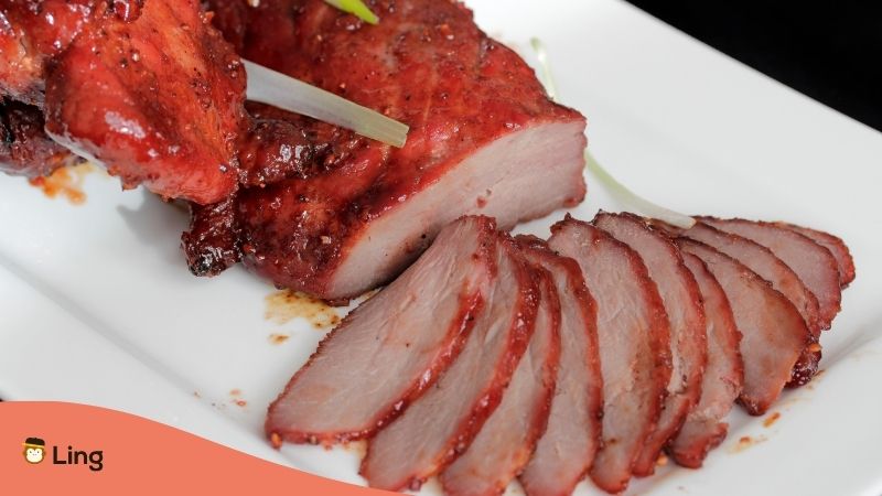 Traditional Cantonese Meals-Ling-Char siu