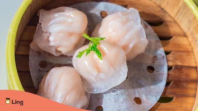 Traditional Cantonese Meals-Ling-Shrimp Dumplings