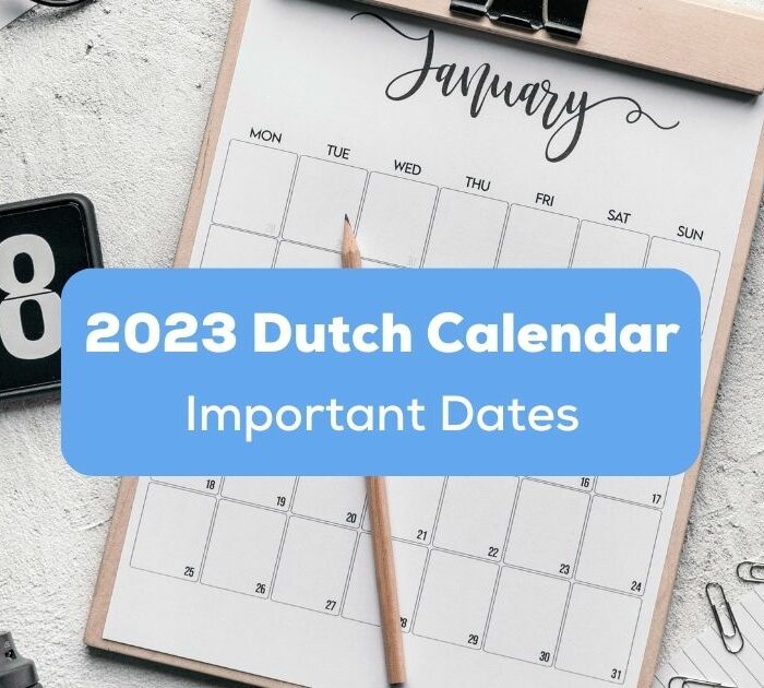 2023 Dutch calendar