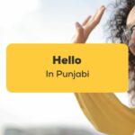 Hello In Punjabi_ling app_Girl Waving Hello