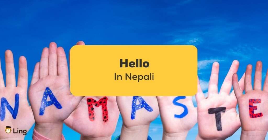 Hello in Nepali_ling app_learn nepali_palms namaste