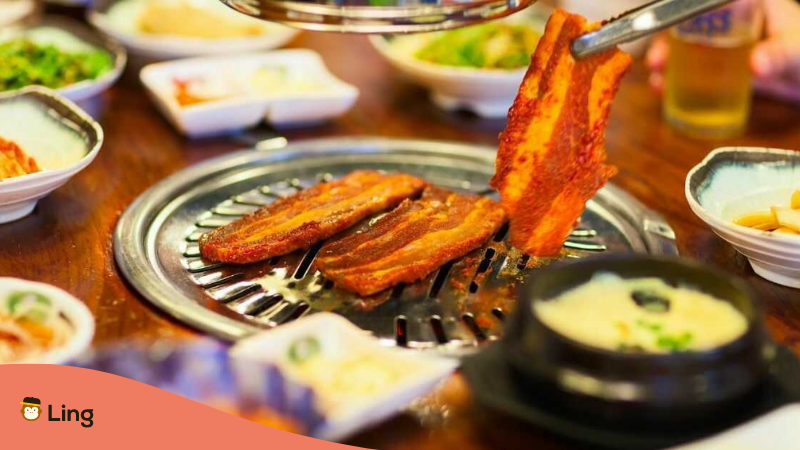 Korean food samgyupsal