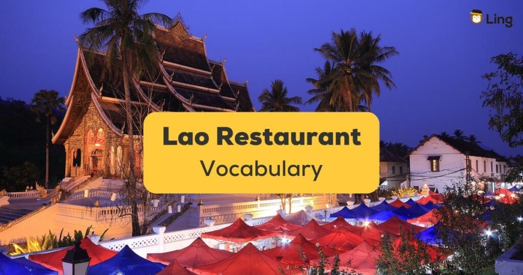 Lao Restaurant Vocabulary-ling-app-temple market
